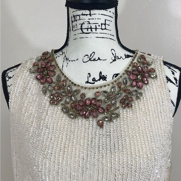 Mac Duggal Jeweled Neck Sequin Sleeveless Dress size 12 - Picture 7 of 11